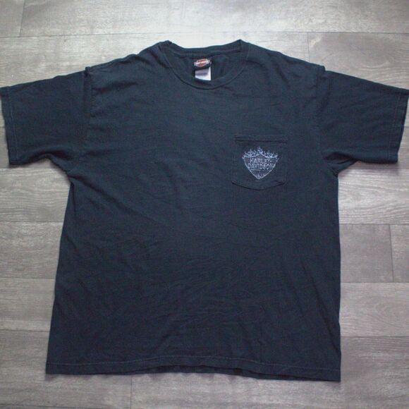 Y2k 06 Harley Davidson Motorcycle T-Shirt Mens Size L MORONEY'S NEWBURGH, NY - Picture 2 of 7